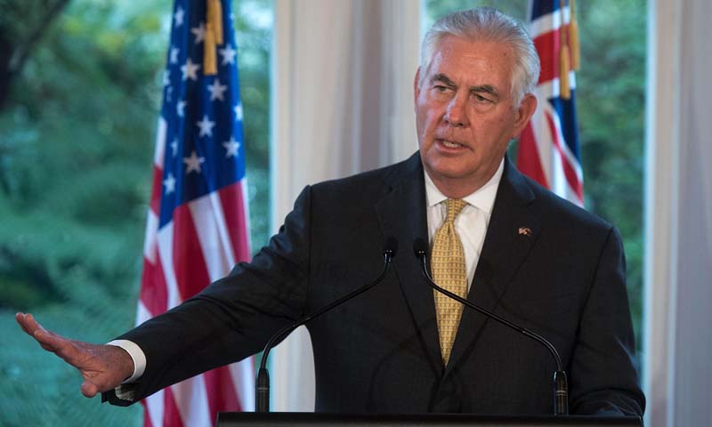 Tillerson denies considered resigning from Trump admin