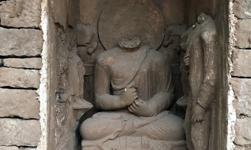 1,700-year-old sleeping Buddha unveiled in Pakistan