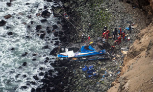 Fifty bodies recovered from horrific Peru bus crash