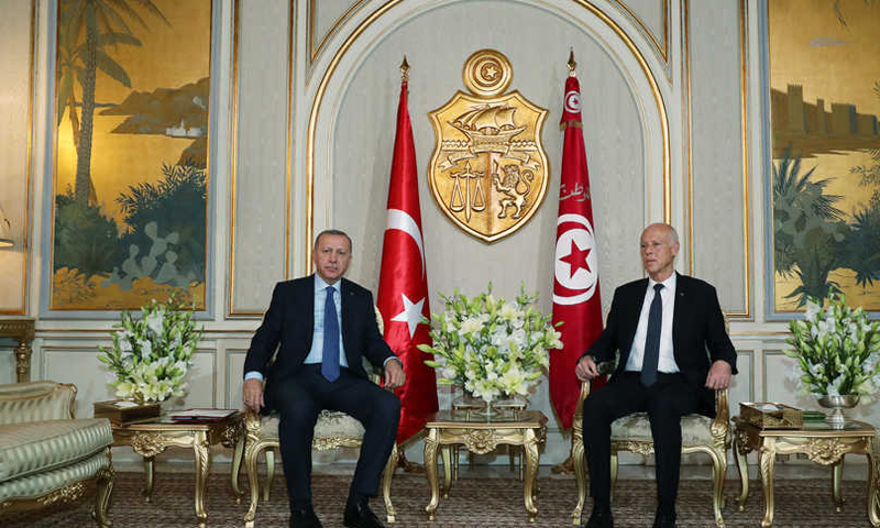 Turkey's Erdogan in Tunisia for surprise talks with president