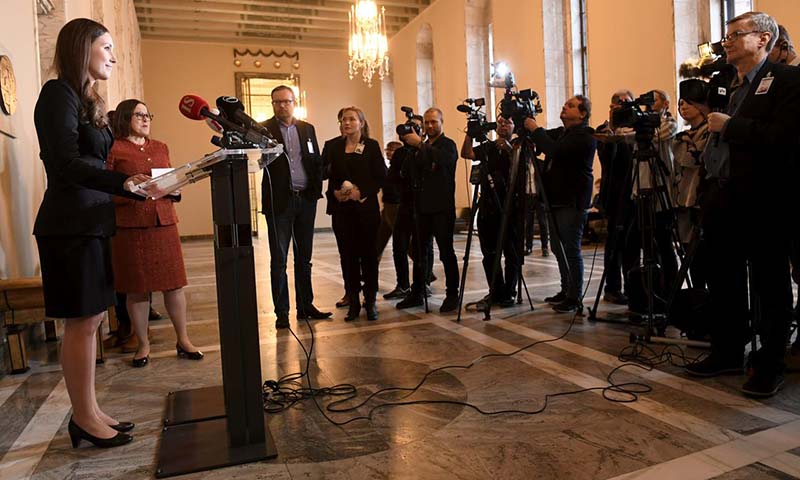 Women under 35 run Finland as world's youngest leader takes office