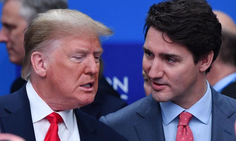 Trump says Trudeau 'two-faced' after microphone gaffe