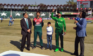 First T-20: Bangladesh won toss, elected to bat first