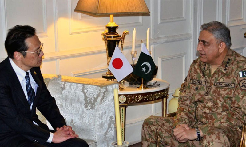 Japanese senior minister, COAS discuss range of issues