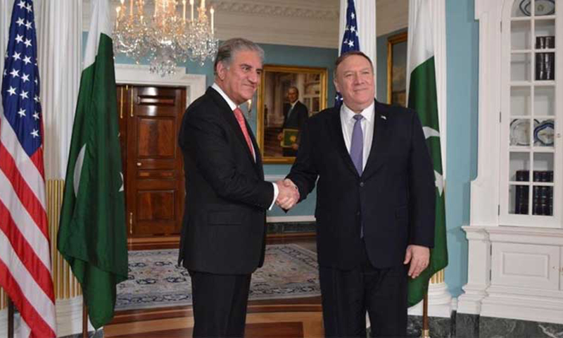Qureshi, Pompeo discuss regional security situation, Afghan peace process