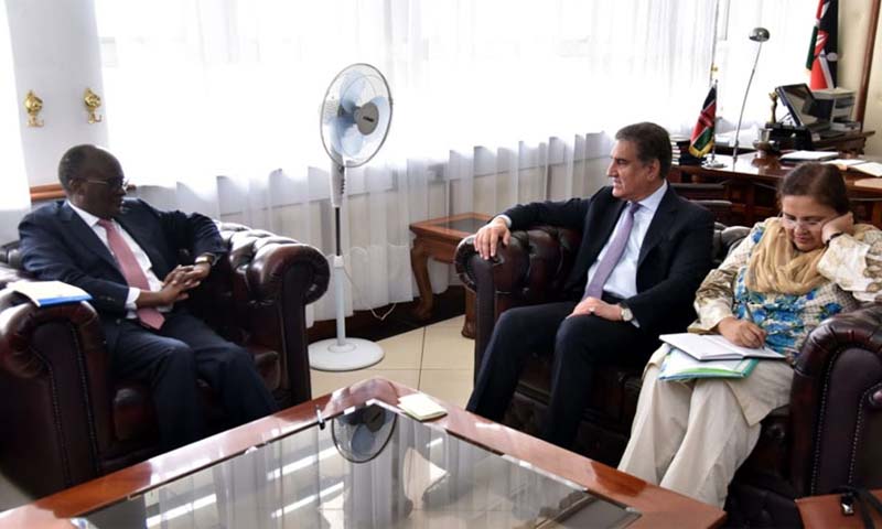 FM Qureshi, Communication Minister of Kenya discuss bilateral ties