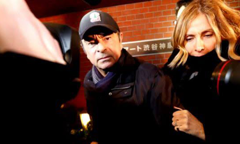 Japan seeks arrest of Ghosn's wife amid efforts to snare him