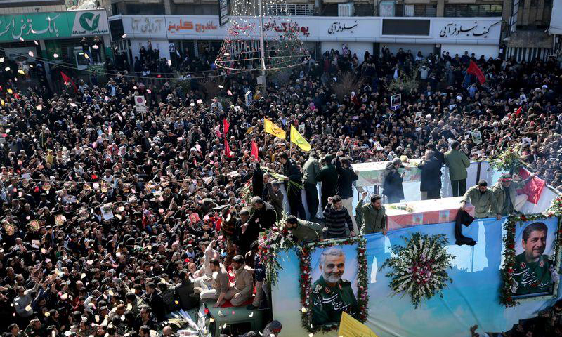 At least 50 killed in stampede at Iranian general's funeral