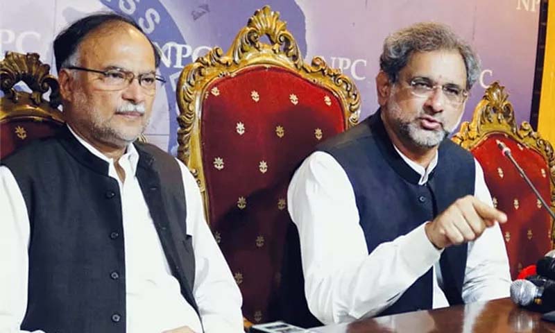 IHC seeks NAB reply on Shahid Khaqan Abbasi, Ahsan Iqbal's bail pleas