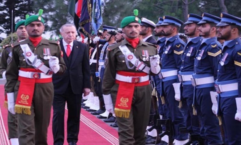 Turkish President presented guard of honour at PM House