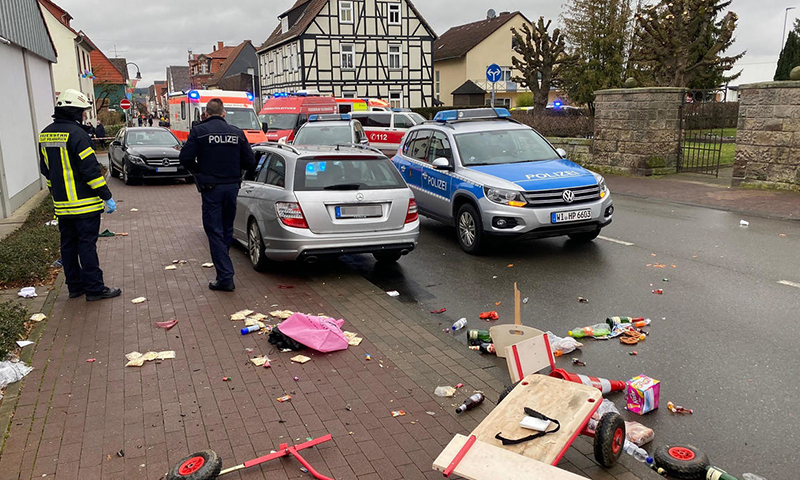 Several dozen hurt as car rams Germany carnival procession