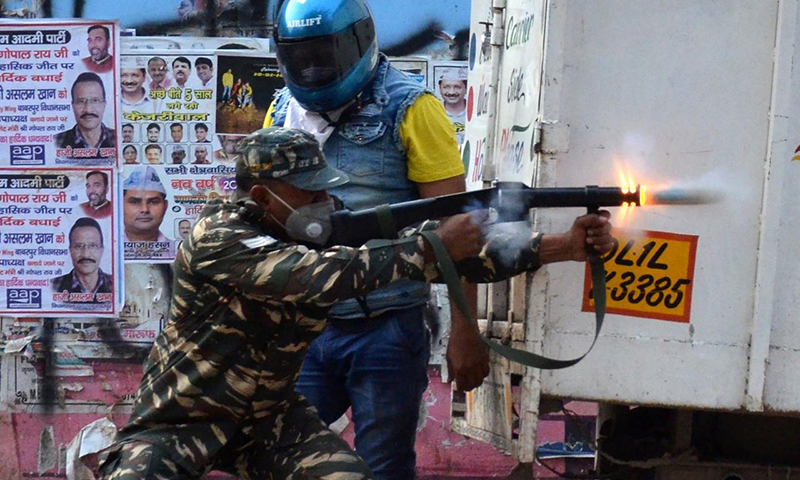 Violence breaks out in New Delhi over new citizenship law ahead of Trump visit
