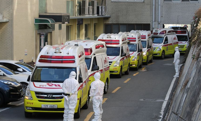South Korea raises alert to highest level as coronavirus cases jump