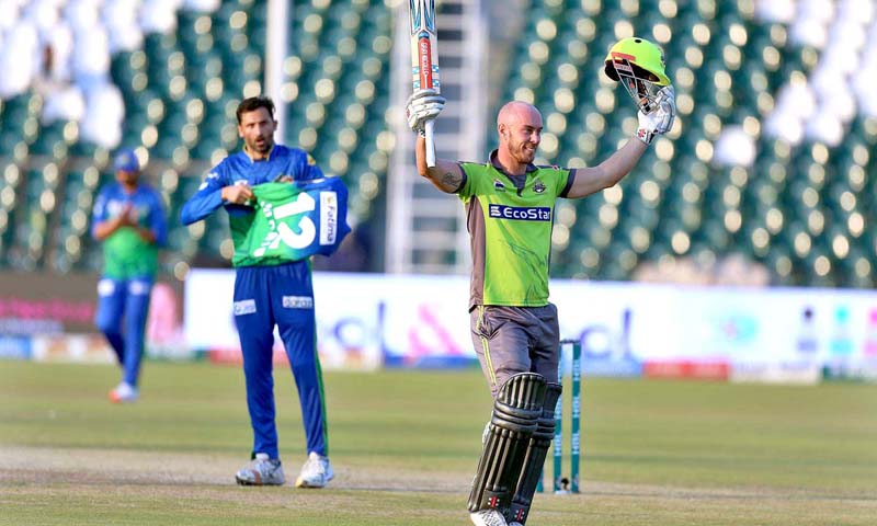 Chris Lynn's 113 not out guides Lahore Qalandars into semi-finals