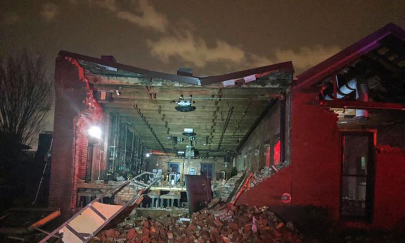 Two people killed, around 40 buildings destroyed by Nashville tornado