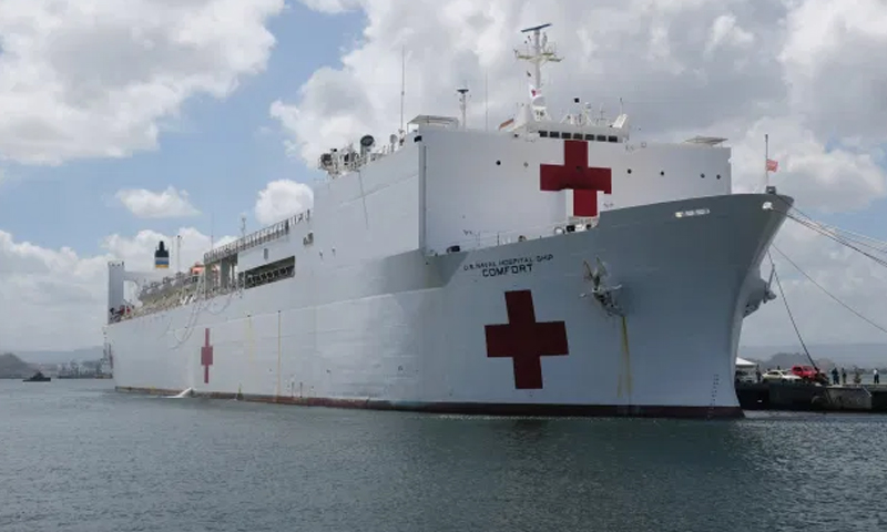 New York to get hospital ship for coronavirus fight