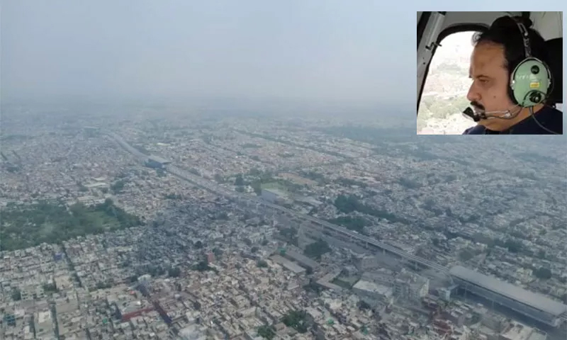 CM Buzdar conducts aerial monitoring of Lahore, adjacent areas