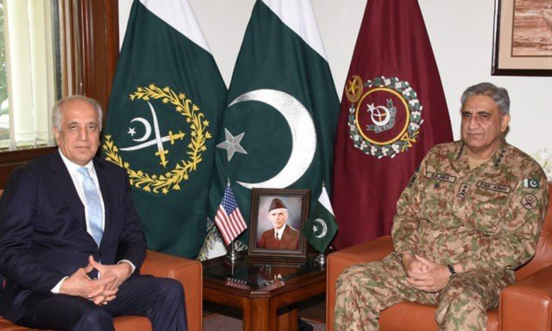 Khalilzad, Gen Miller discuss sustainable peace in Afghanistan with COAS