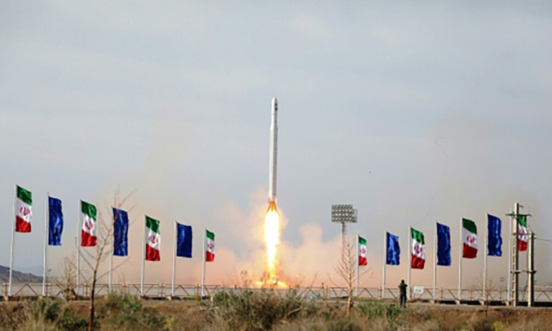 Iran says it launched military satellite as Trump threatens ships