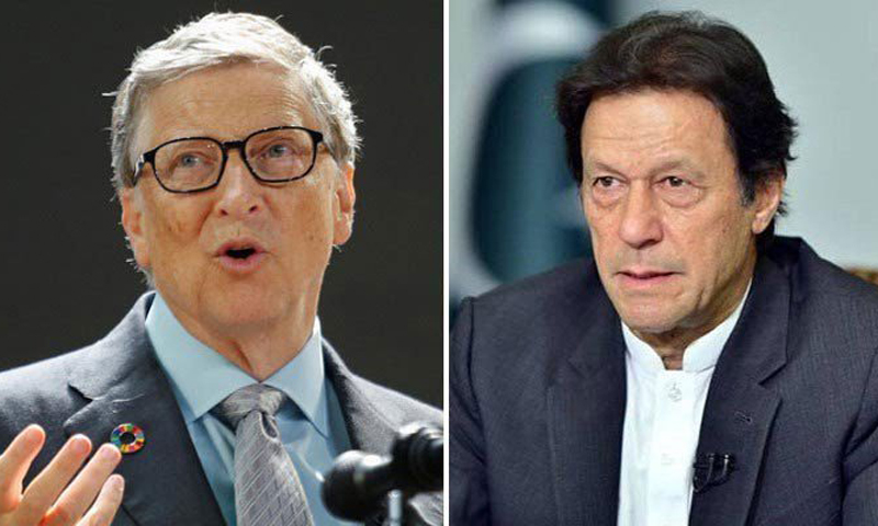 PM Imran discusses latest COVID-19 situation with Bill Gates