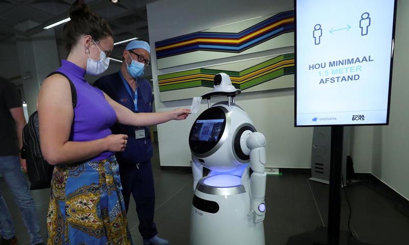 COVID-19 robot patrol rolled out in Belgian hospitals