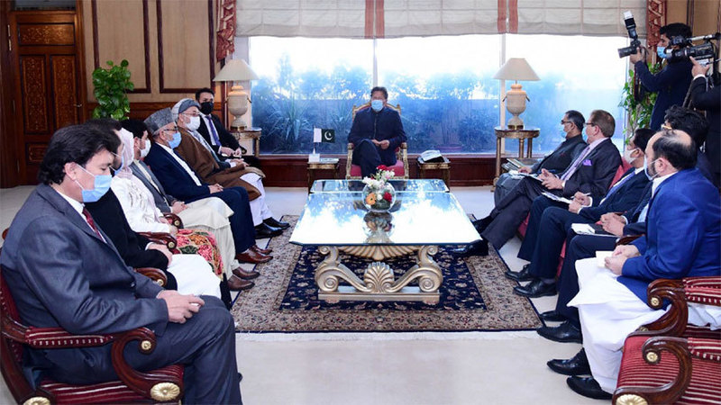PM Imran reiterates Pakistan's consistent support to the Afghan peace process