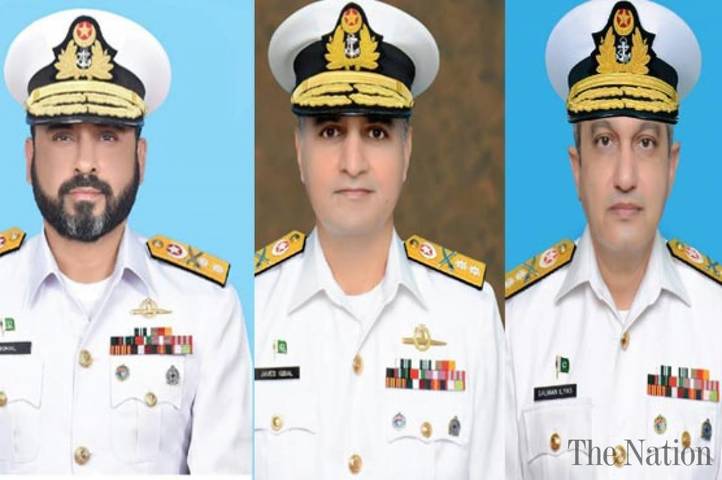 Three Pak Navy Commodores promoted to rank of Rear Admiral