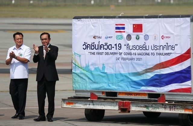 Thailand receives its first coronavirus vaccines