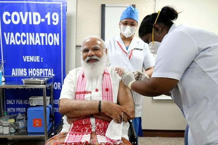 Modi takes home-grown vaccine as India widens immunisation drive