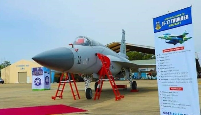 PAF hands over three JF-17 Thunder aircraft to Nigerian Air force