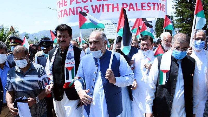 Rally held in Islamabad to express solidarity with oppressed Palestinians