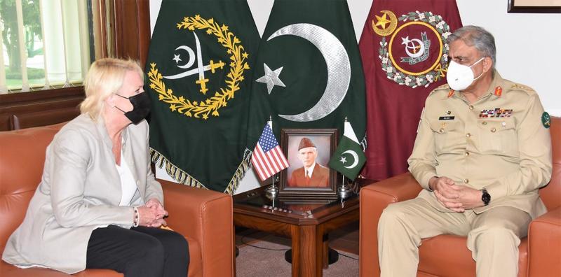 US Charge d'Affairs calls on COAS, discusses developments in Afghan peace process
