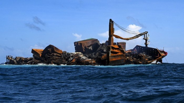 Sri Lanka sued over ship disaster as possible oil spill looms