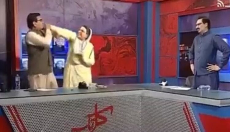 PTI's Firdous, PPP's Mandokhel's spat on TV turns physical