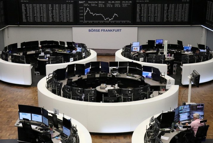 European shares hit record high, bond yields fall as inflation fears ease