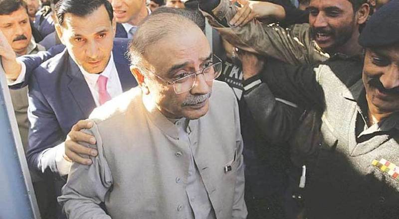 Former president Asif Zardari admitted to hospital