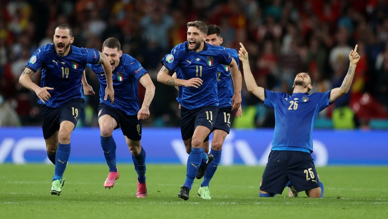 Italy into Euro 2020 final with shoot-out win over Spain