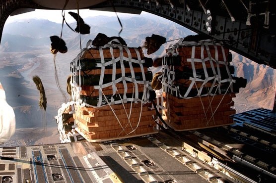 NATO, on its way out, gives supplies to Afghanistan