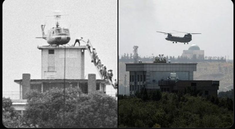 Kabul and Saigon: Images of two US departures widely shared on Twitter