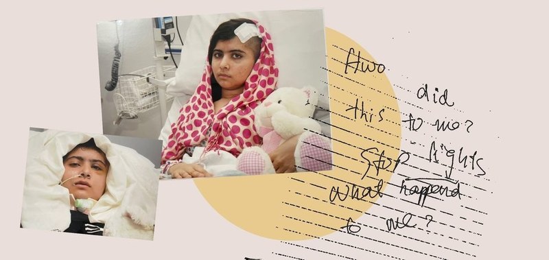 Still recovering from "just one Taliban bullet:" writes Malala