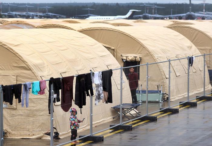 Toys and bouncy castle for Afghan kids stranded at US base in Germany