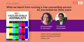 Video: CEJ study reveals how severely anxiety, stress impacts journalists