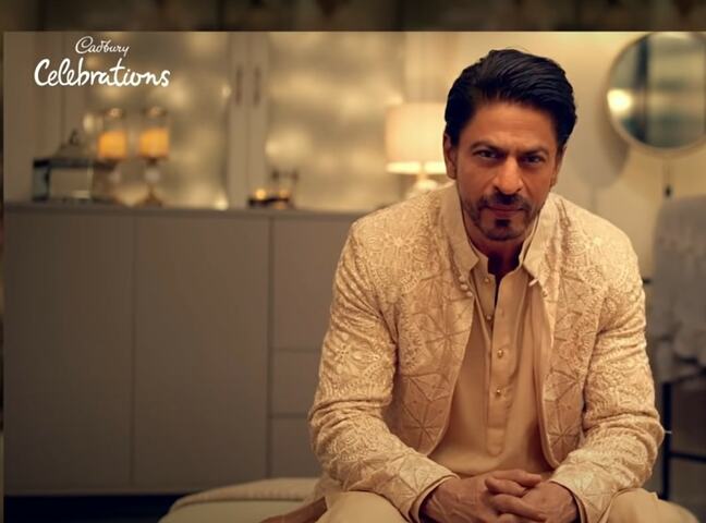 Shah Rukh Khan wears Faraz Manan jacket in Diwali ad