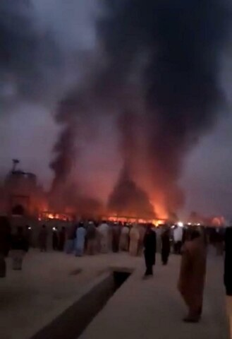 Mob sets Charsadda police station on fire in search of blasphemy suspect