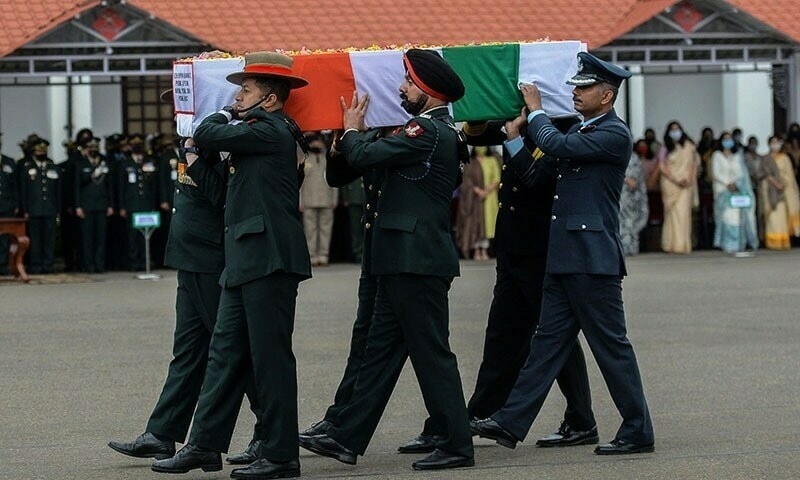 India's defence chief to be laid to rest with full military honours