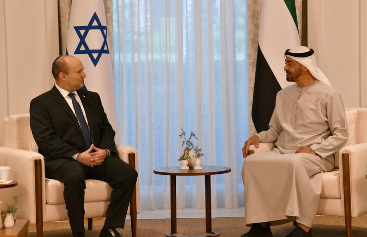 Israeli PM meets crown prince in UAE, Iran on agenda