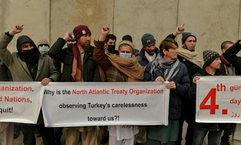 'Abandoned' by Turkey, Afghan airport staff protest in Kabul