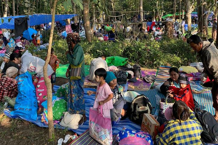 Myanmar airstrikes displace more people along Thai-Myanmar border