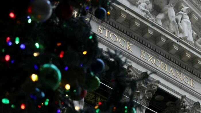 US, eurozone stock markets rise after Christmas