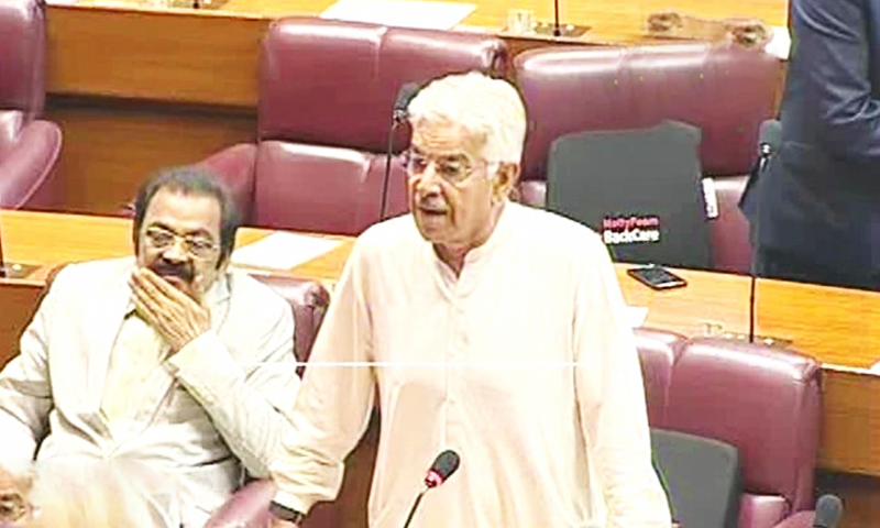 State Bank has become a local branch of the IMF, Khwaja Asif rails in NA